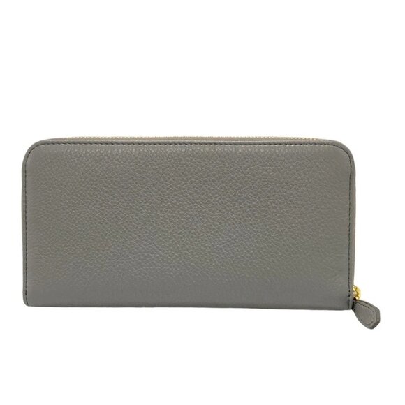 Auth PRADA - 1ML506 Gray Saffiano Leather Long Wallet - Picture 2 of 11